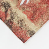 Japanische Kransonne Japanische Sakuralrote Malere Fleecedecke (Ecke)