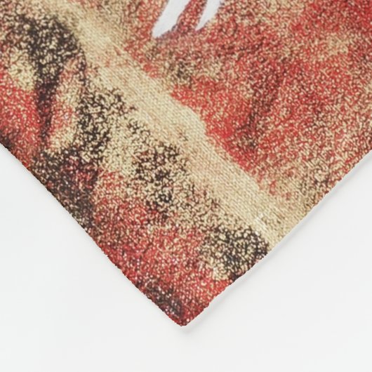 Japanische Kransonne Japanische Sakuralrote Malere Fleecedecke (Ecke)