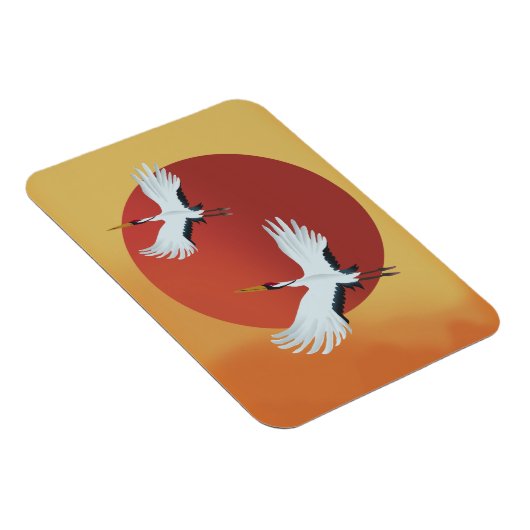Japanische Kranvögel Magnet (Rechte Seite)