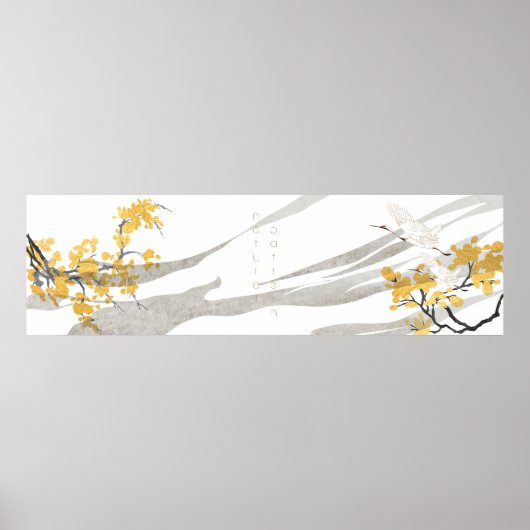 Japanische Kranvögel Poster (Vorne)