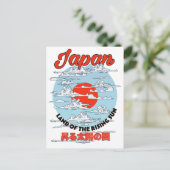 Japanische Kranvögel Postkarte (Stehend Vorderseite)