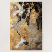 Japanische Kranvögel Puzzle (Vertikal)