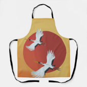 Japanische Kranvögel Schürze (Vorderseite)