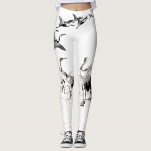 Japanische Kranwild-Vogelschutzgebiete Leggings