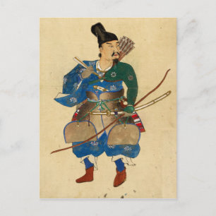 Japanische Kriegerarcher Postkarte
