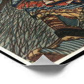 Japanische Kriegerkunst um die 1800er Poster (Ecke)