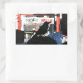 Japanische Kruge Rechteckiger Aufkleber (Tasche)