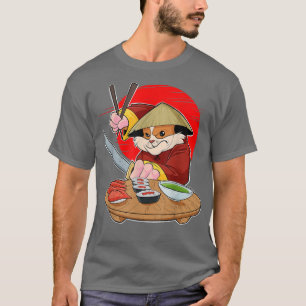 Japanische Küche I Maki Lover I Samurai Sushi Guin T-Shirt