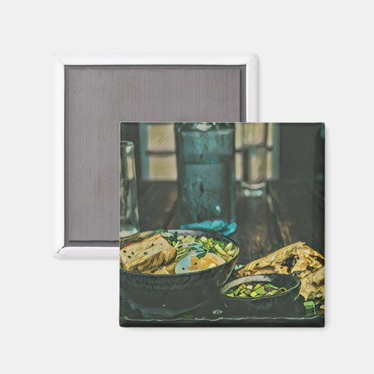 Japanische Küche Magnet (Vorderseite/Rückseite)