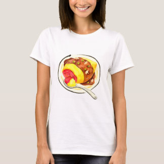 Japanische Küche. Omelett-Reis. T-Shirt