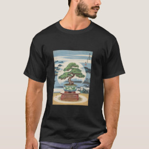 Japanische Kultur Bonsai Baumgarten Zen Vintage T-Shirt