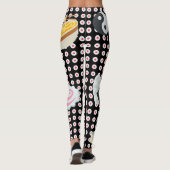 Japanische Kultur Emojis Leggings (Rückseite)