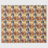 Japanische Kultur im Herbst lässt Erntedank Kunst Geschenkpapier (Flach)