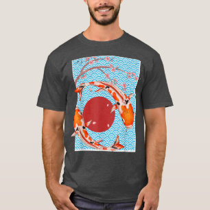 Japanische Kultur Sakura Nishikigoi Cherry Blossom T-Shirt