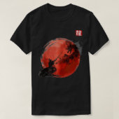 Japanische Kultur Samurai Krieger unter einer Wolk T-Shirt (Design vorne)