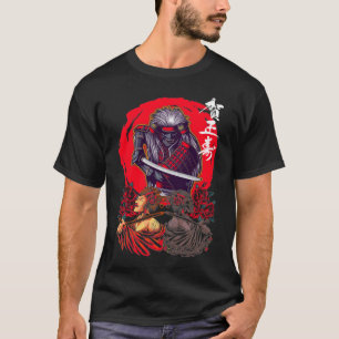 Japanische Kultur Tod Samurai Warrior Swordsman T-Shirt