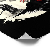 Japanische Kunst Aikido Baum des Lebens Frieden Ku Poster (Ecke)