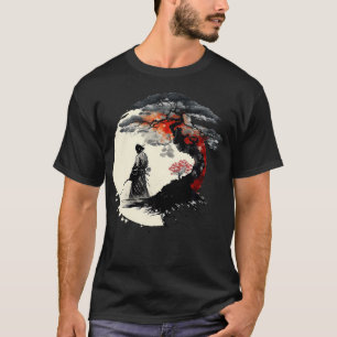 Japanische Kunst Aikido Baum des Lebens Frieden Ku T-Shirt