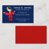 Japanische Kunst-Boutique-Shop niedlich japanische Visitenkarte (Vorne/Hinten)