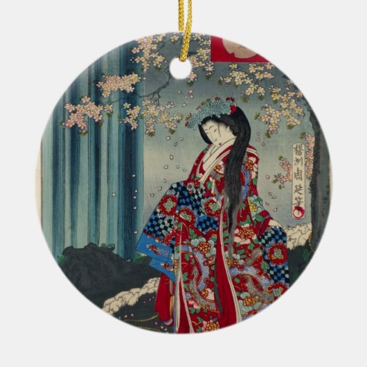 Japanische Kunst-cooler Klassiker Keramik Ornament (Vorne)