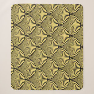 Japanische Kunst-Deco: Black Gold Design Sherpadecke