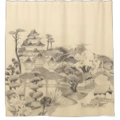 Japanische Kunst Duschvorhang (Vorderseite)