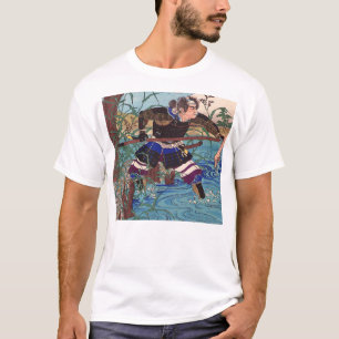 Japanische Kunst - ein Samurai bereit anzugreifen T-Shirt