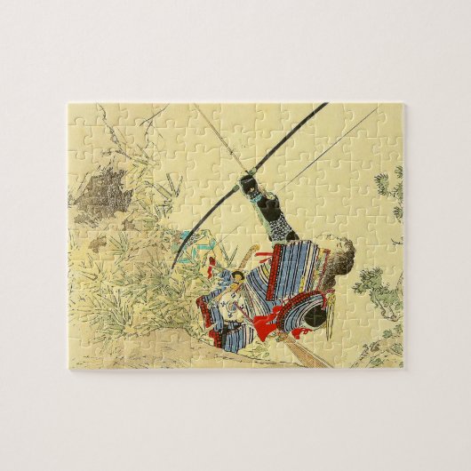 Japanische Kunst - ein Samurai mit einem Longbow Puzzle (Horizontal)