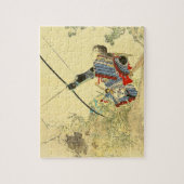 Japanische Kunst - ein Samurai mit einem Longbow Puzzle (Vertikal)
