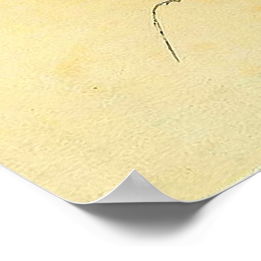 Japanische Kunst - ein Samurai mit einem Longbow u Poster (Ecke)