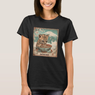 Japanische Kunst - Fuji Noodles Lover Cub Tiger Ra T-Shirt