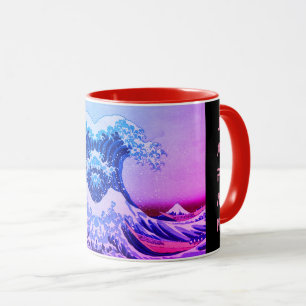 Japanische Kunst - Geyser Surf/Great Wave off Kana Tasse