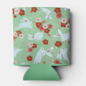 Japanische Kunst: Grüne Sakuras und Kaninchen könn Dosenkühler (Rückseite)