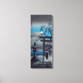 Japanische Kunst-Hakone-See im Mondlicht Leinwanddruck (Vorderseite)