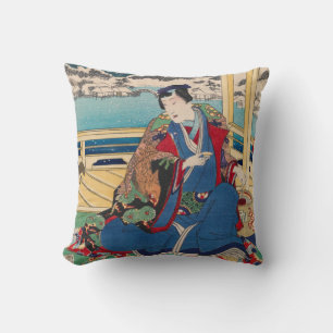 Japanische Kunst individuell gestaltetes Wurfkisse Kissen