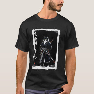 Japanische Kunst Katzen Tee Japan Krieger Retro Ka