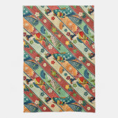 Japanische Kunst Kimono Geschirrtuch (Vertikal)