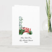 Japanische Kunst mit Soul Dankeskarte (Rückseite)