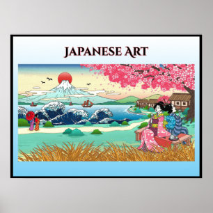 Japanische Kunst Poster