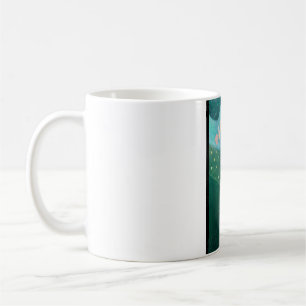 Japanische Kunst Tasse - Katze & Luftballons Ölmal