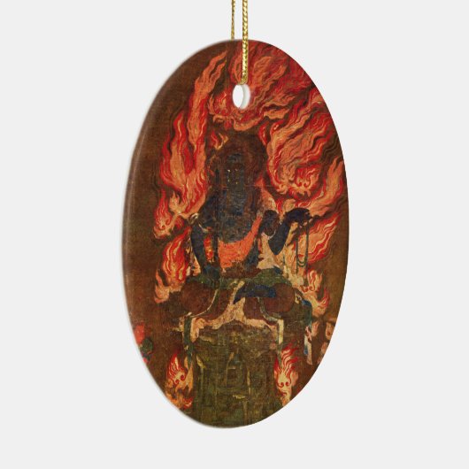 Japanische Kunst-Verzierung Keramik Ornament (Rechts)