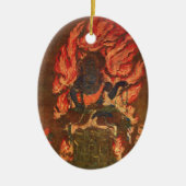 Japanische Kunst-Verzierung Keramik Ornament (Vorne)