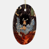 Japanische Kunst-Verzierung Keramikornament (Rechts)