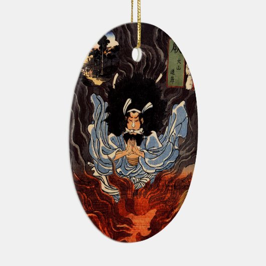 Japanische Kunst-Verzierung Keramikornament (Rechts)