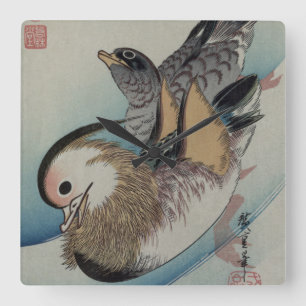 Japanische Kunst Wanduhr