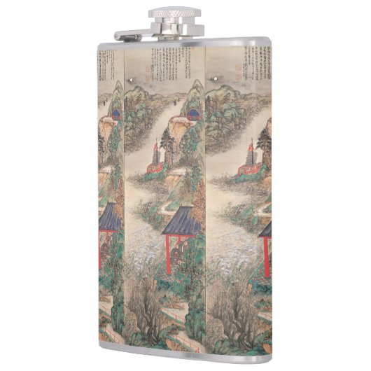 Japanische Kunstflasche Flachmann (Links)