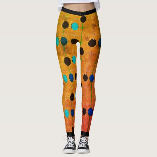 JAPANISCHE KÜNSTLERIN KORIN PATTERN DRUCKTE LEGGIN LEGGINGS (Vorderseite)