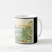 Japanische Kunstschale des Fujisans Kaffeetasse (VorderseiteRechts)
