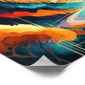 japanische Kunststraße Poster (Ecke)