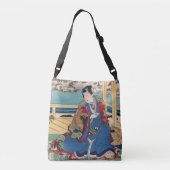 Japanische Kunsttaschen Tragetaschen Mit Langen Trägern (Rückseite)